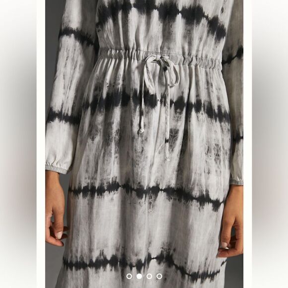 Anthropologie Cloth & Stone Drawstring Midi Dress XS - Picture 4 of 8